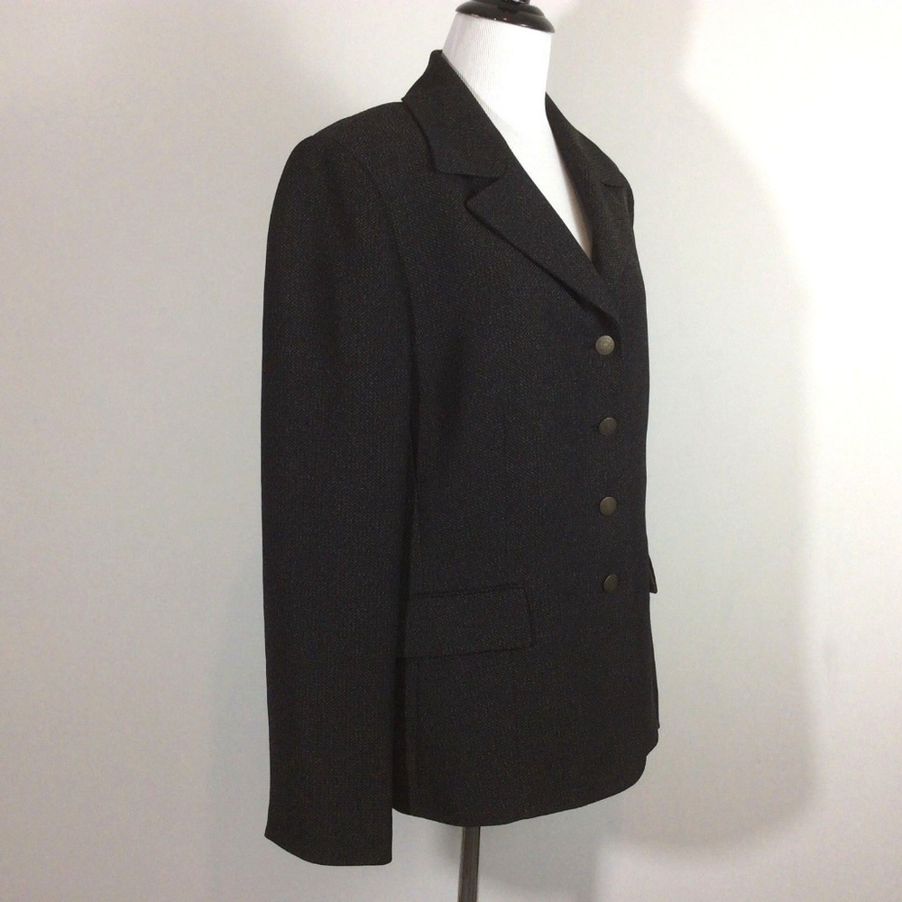 Le Suit Black Champagne Blazer Jacket 14 - Picture 3 of 7